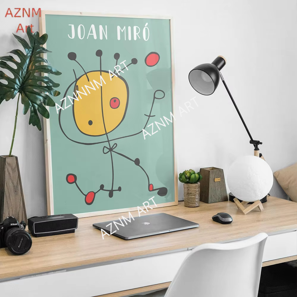 Home Cinema Classic - Joan Miro Seni Abstrak Poster Antik