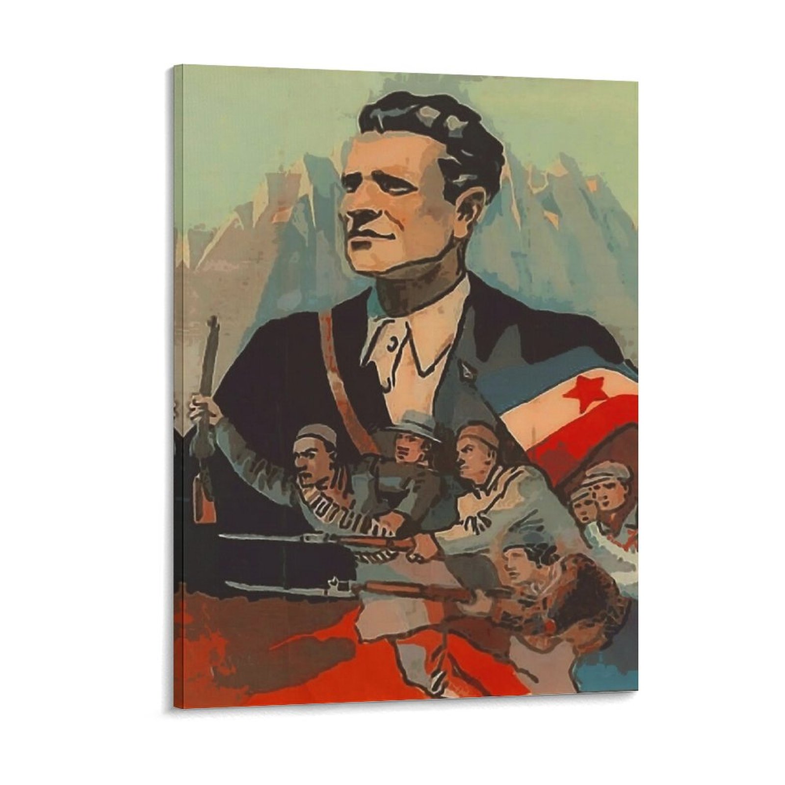 Home Cinema Classic - Jugoslavija Josip Broz Tito Poster Lukisan