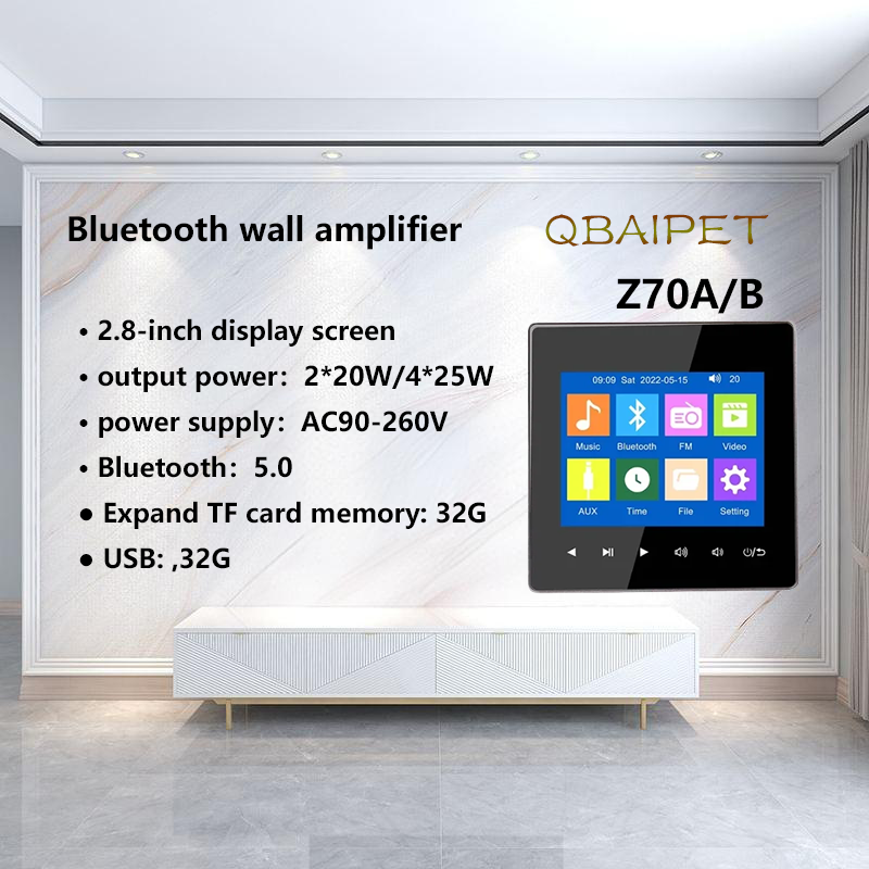 Home Cinema Bluetooth - Amplifier Dinding Bluetooth rumah, sistem kontrol