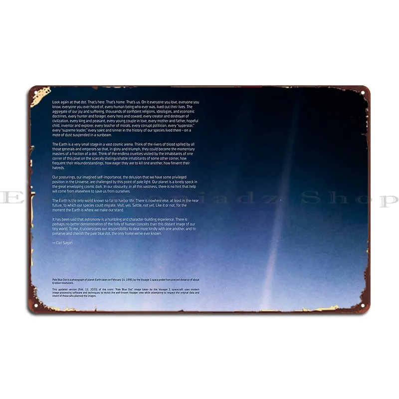 Home Cinema Quotes - Plakat Logam Berkualitas Tinggi Voyager 1