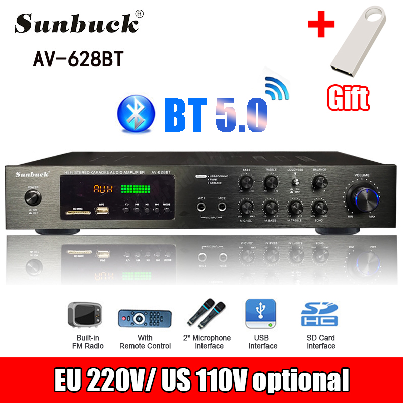 Home Cinema Bluetooth - 110/220V 2000W Amplifier Daya Bluetooth Subwoofer