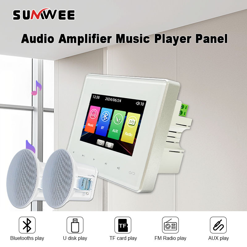 Home Cinema Bluetooth - Panel Musik Dinding Audio Rumah Hotel