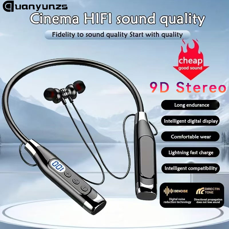 Home Cinema Amazon - Headphone nirkabel Stereo sejati earphone tali