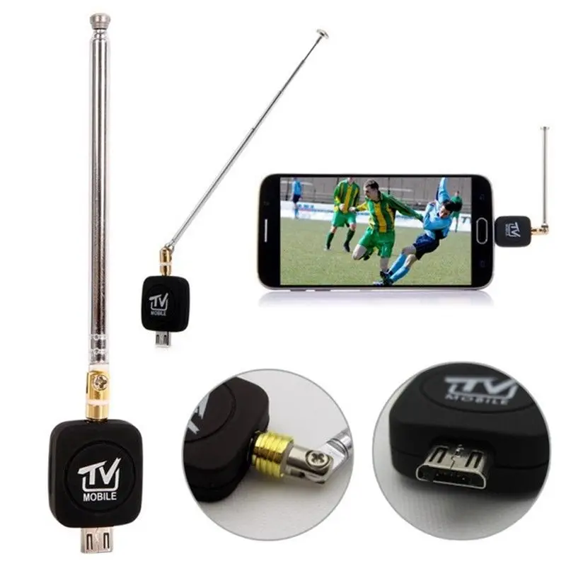 Smart Tv Stick - TV seluler Mini profesional, USB mikro
