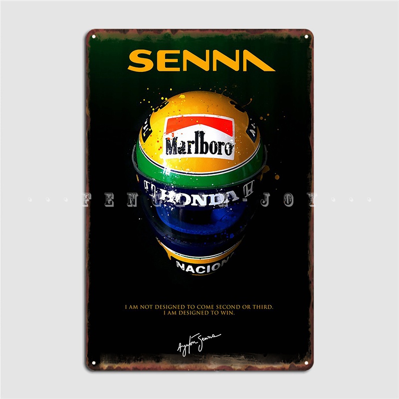 Home Cinema Quotes - Senna Kutipan Minimalis Logam Plakat Poster