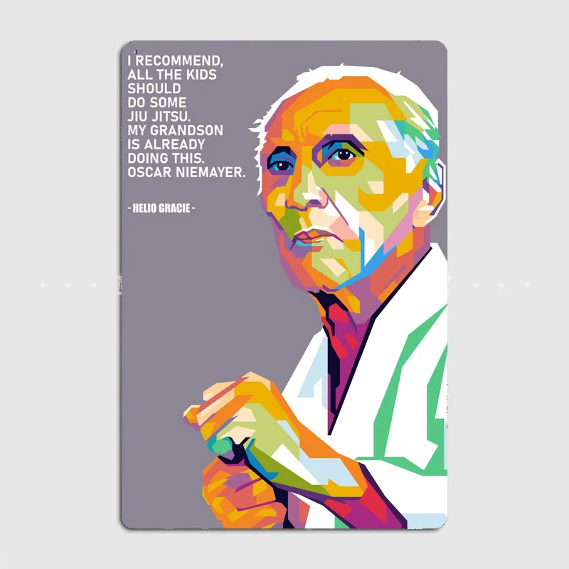 Home Cinema Quotes - Legends Helio Gracie Quotes Poster Plakat