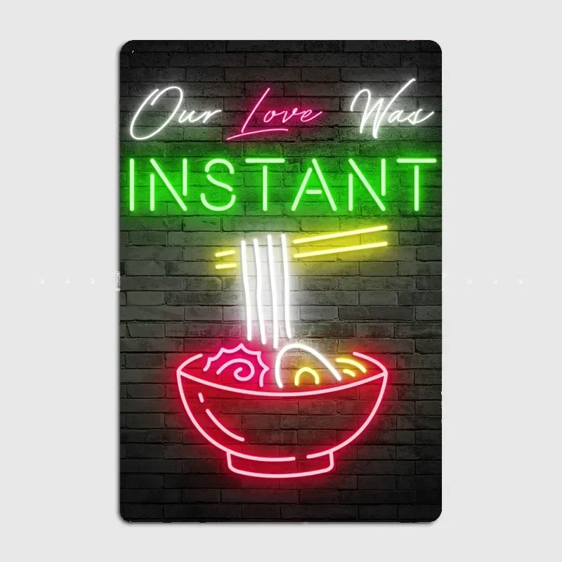 Home Cinema Food - Neon Love Noodles Food Neon Sign