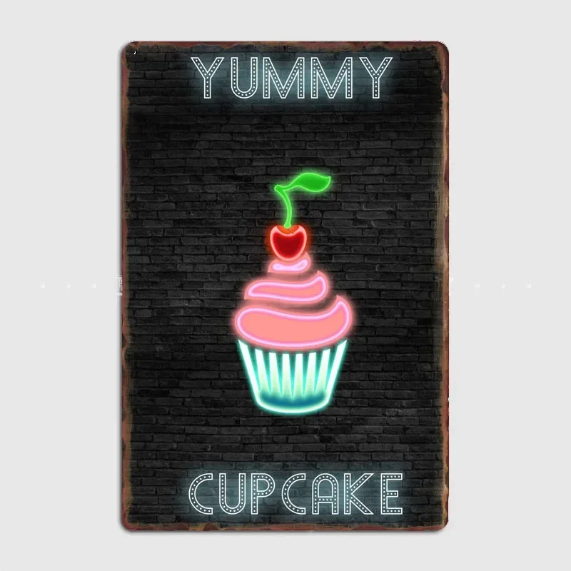 CUPCAKE Food Neon Sign Metal S - Home Cinema Food ulasan dan harga