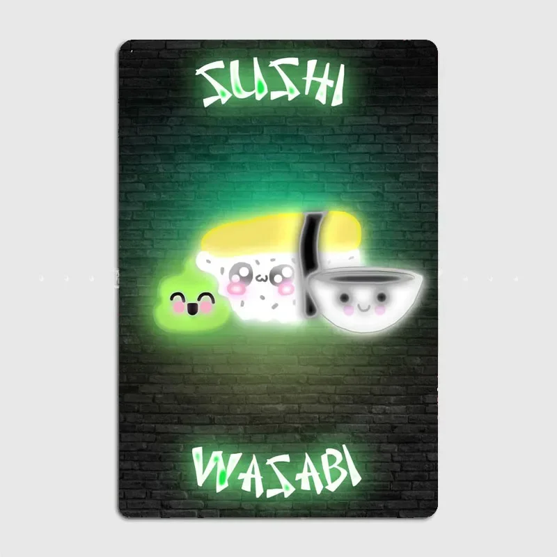 Papan Neon Makanan Sushi Wasab - Home Cinema Food ulasan dan harga