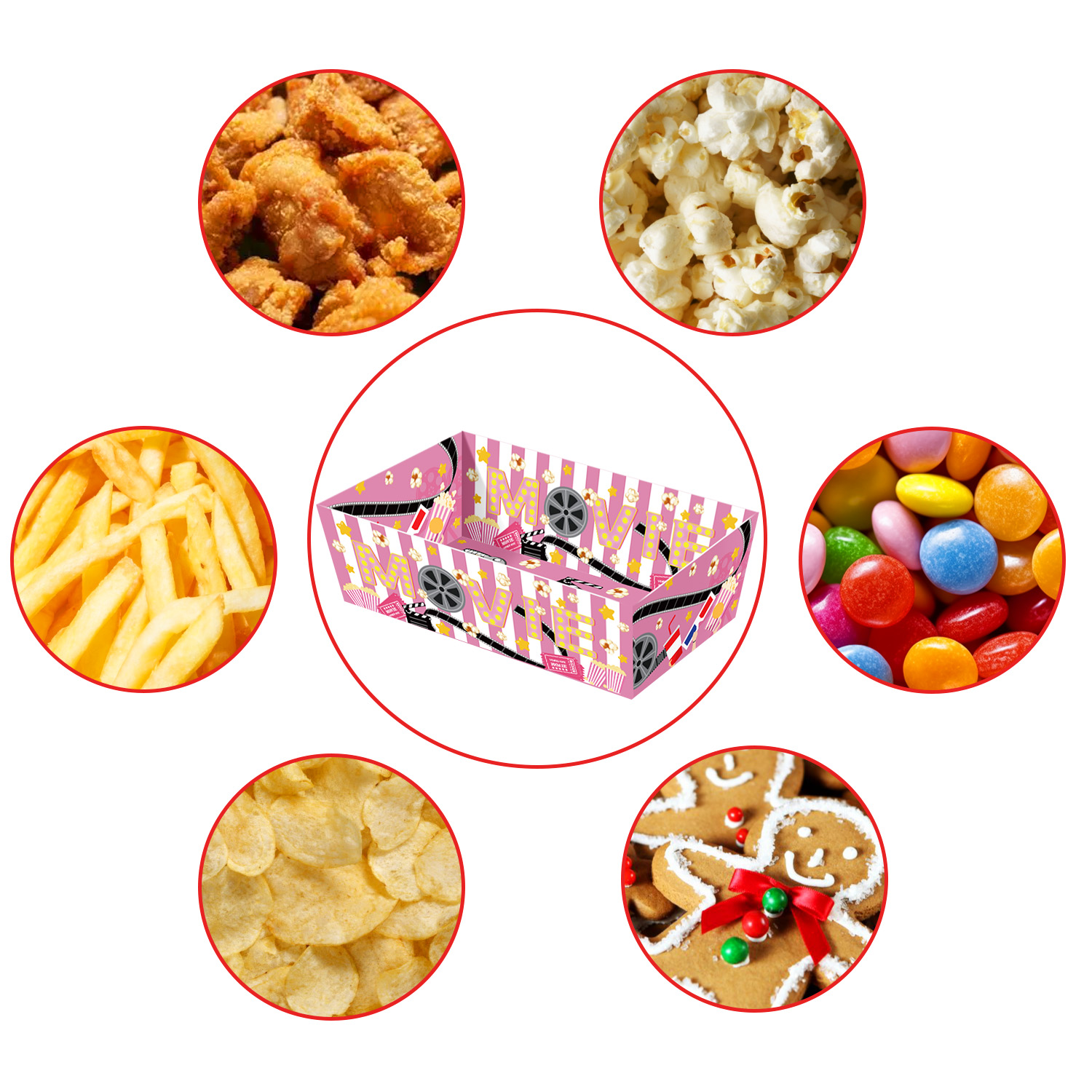 Nampan Kertas Sekali Pakai unt - Home Cinema Food ulasan dan harga