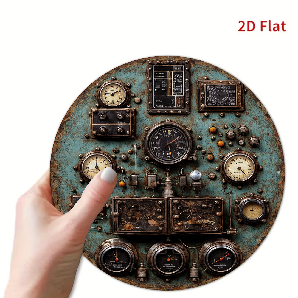 Papan Aluminium Bulat Retro 2D - Home Cinema Classic ulasan dan harga