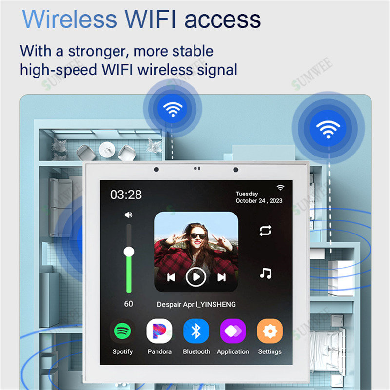 TUYA Smart Home 4 Inch Android - Home Cinema Bluetooth ulasan dan harga