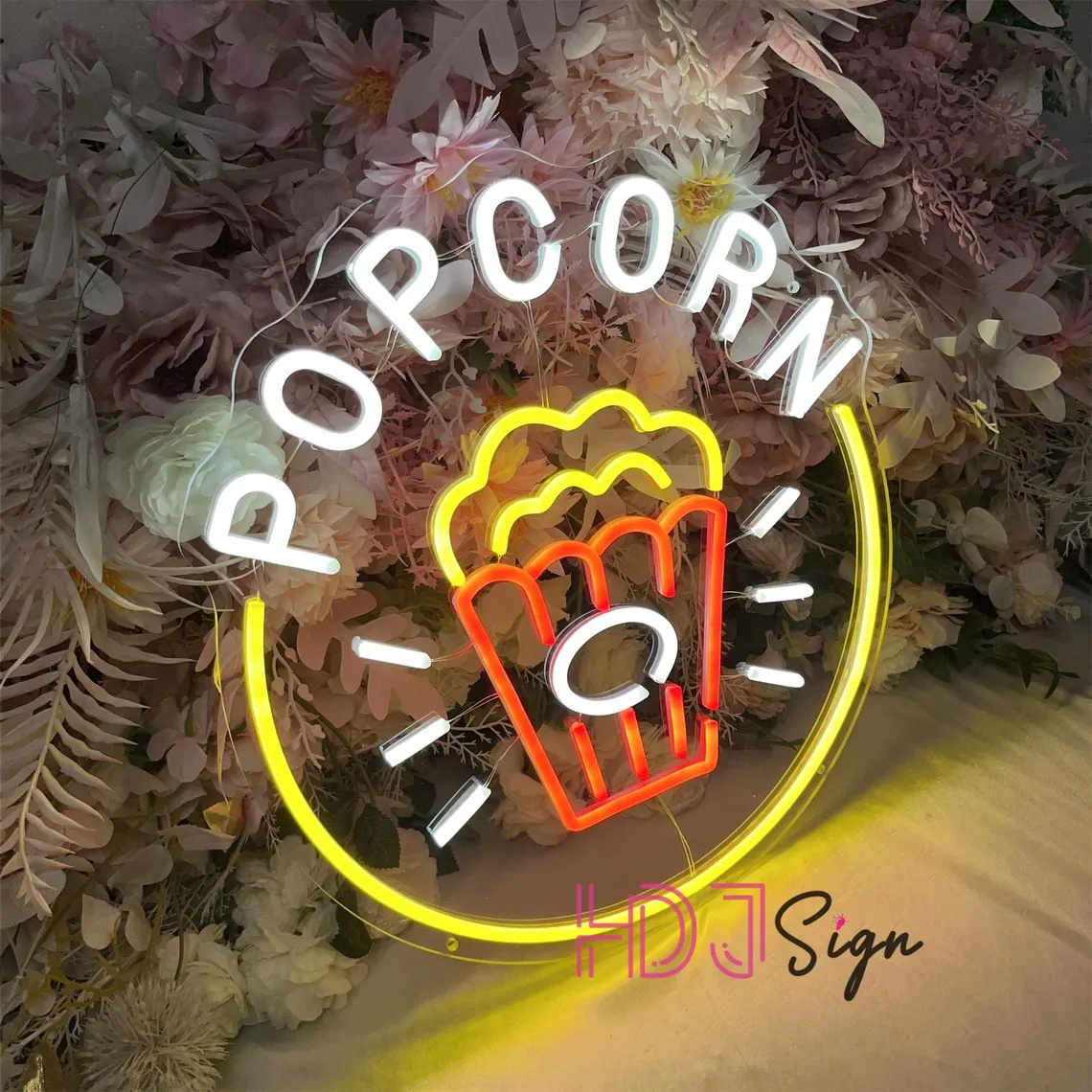 Lampu Neon LED Popcorn, Lampu  - Home Cinema Food ulasan dan harga