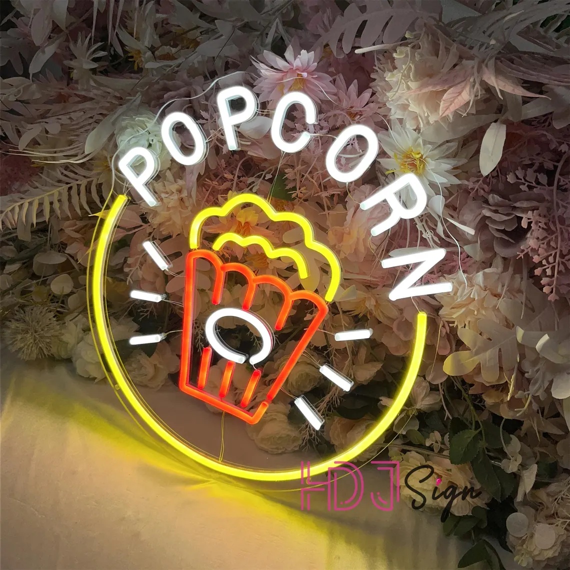 Lampu Neon LED Popcorn, Lampu  - Home Cinema Food ulasan dan harga