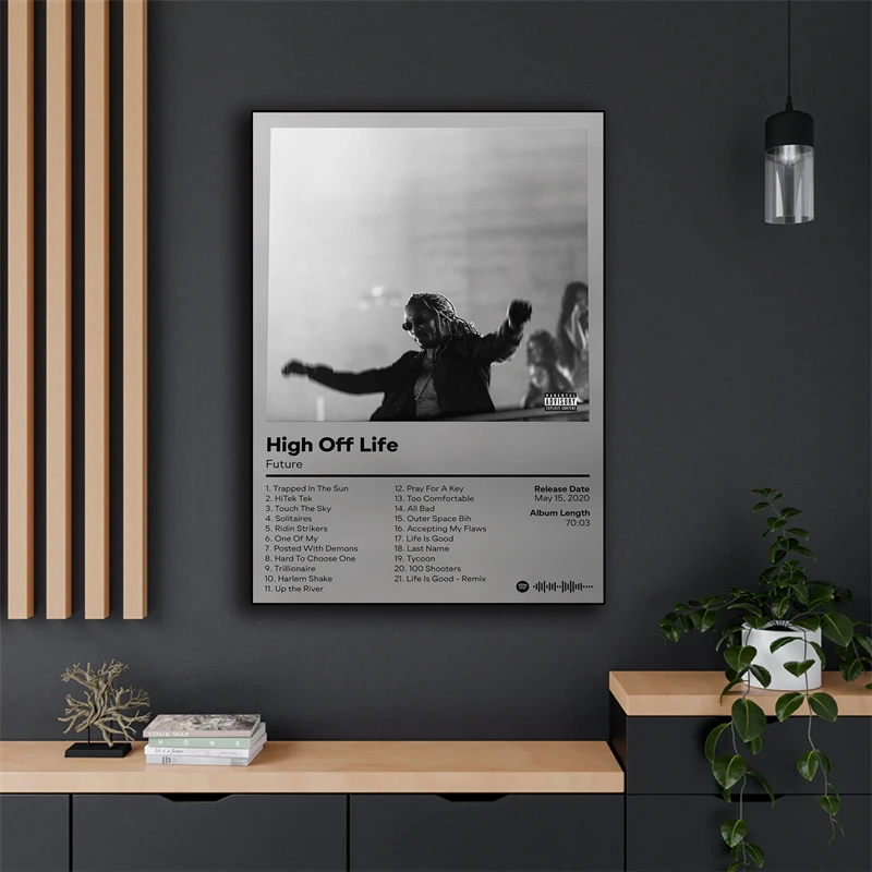 Rapper Hip Hop Rock HONEST THE - Home Cinema Wall Art ulasan dan harga