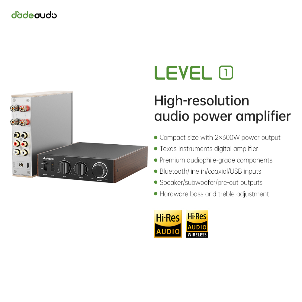 JadeAudio Level 1 Desktop HiFi - Home Cinema Bluetooth ulasan dan harga