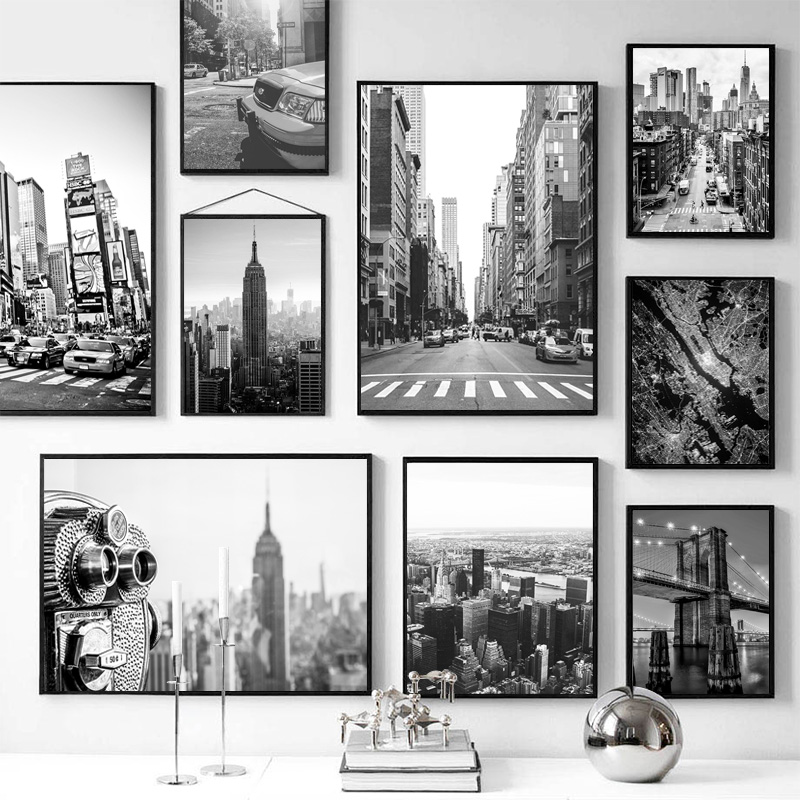 Poster Lukisan Kanvas Kota New - Home Cinema Classic ulasan dan harga