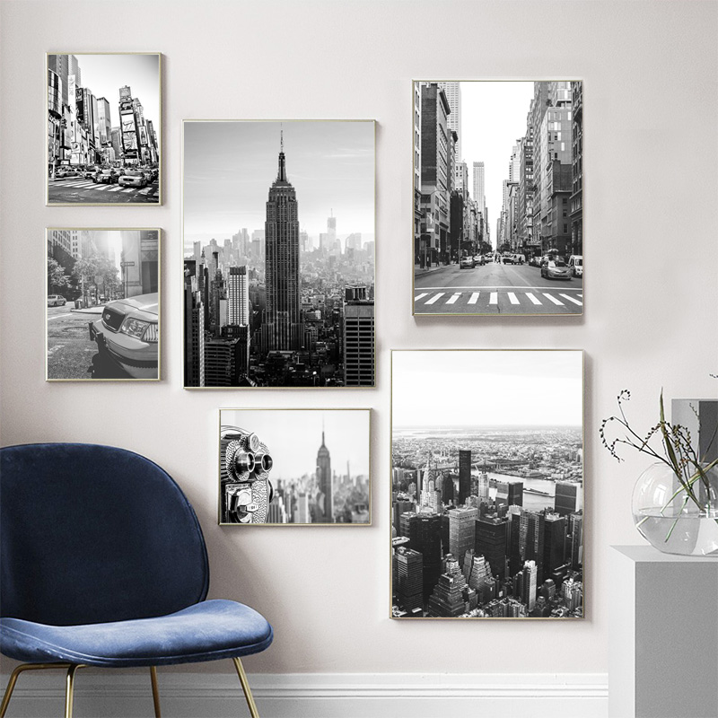 Poster Lukisan Kanvas Kota New - Home Cinema Classic ulasan dan harga