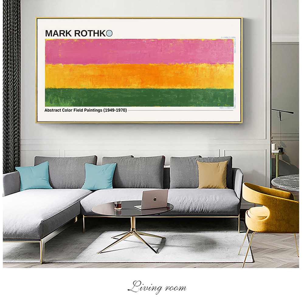 1 Buah Lukisan Kanvas Bidang W - Home Cinema Wall Art ulasan dan harga